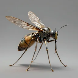 steampunk robot mosquito, unreal engine realistic render, 8 k, micro detail, intricate, elegant, highly detailed, centered, digital painting, artstation, smooth, sharp focus, illustration, artgerm, tomasz alen kopera, peter mohrbacher, donato giancola, joseph christian leyendecker, wlop, boris vallejo