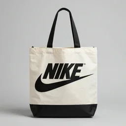 digital banner ad of a tote bag, text Nike