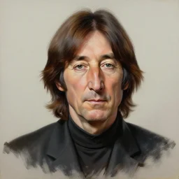 Caricature portraits done of John Lennon, realistic, hyperrealistic, very realistic, highly detailed, very detailed, extremely detailed, detailed, oil painting, digital art, trending on artstation