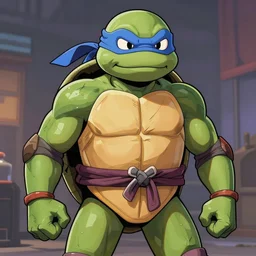 Teenage mutant ninja turtle digital painting by brom