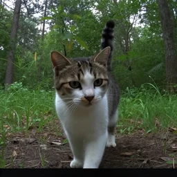 trailcam footage of a catgirl