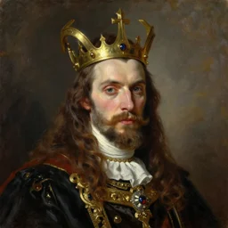 portrait of the king of evil, hyperrealistic, in the style of john singer sargent, oil painting