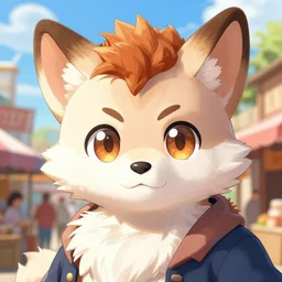 anthropomorphic fursona, character portrait of guy fieri with gorgeous detailed eyes in the marketplace in the sky, color page, tankoban, 4 k, tone mapping, doll, akihiko yoshida, james jean andrei riabovitchev marc simonetti, yoshitaka amano, long hair, curly, h. hydrochaeris