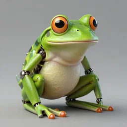 🤖🐸, digital Art,hyperrealist, artstation, greg rutkowski
