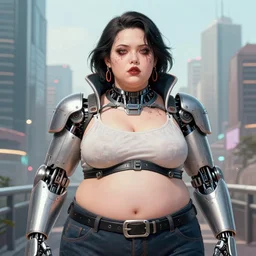 portrait of an absurdly ugly, awful disgusting fat gross woman, fashionable cyberpunk mechanoid, hong kongcity, hyperdetailed illustration by irakli nadar and alexandre ferra, intricate linework, white porcelain skin, faberge, coral headdress, unreal engine 5 highly rendered, global illumination, radiant light, detailed and intricate environment