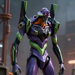 concept art of evangelion, stylized, highly detailed, environmental light, cinematic, 8 k, 4 k, trending on artstation, beautiful, ray tracing, octane render,