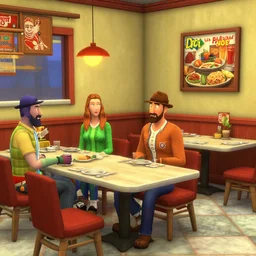 Los Pollos Hermanos restaurant from Breaking Bad faithfully recreated in The Sims 4