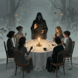 A seance, digital art