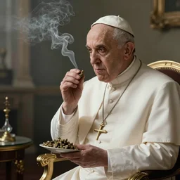 the pope smoking weed
