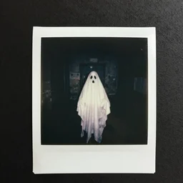zombie ghost in mental sylum, polaroid photo, dark, moody, scary, paranoid