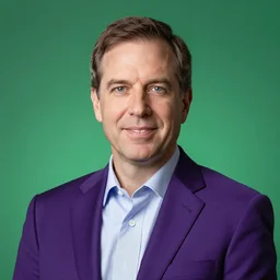 roy hammerlin ( rip ) corporate portrait, senior sales marketing acquisitions ceo executive vp, purple green color scheme, professional studio lighting, hyperreal detailed lifelike facial features, corporate portraiture photographed by ansel adams