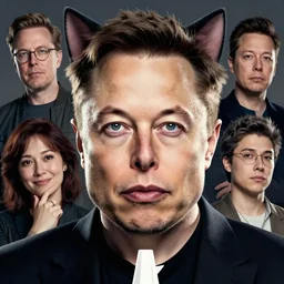 a cinematic portrait of elon musk with cat ears, art by lois van baarle and loish! and rossdraws and sam yang and samdoesarts and artgerm and saruei and disney, digital art, highly detailed, intricate, sharp focus, trending on artstation hq, deviantart, unreal engine 5, 4 k uhd image