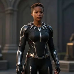 Letitia Wright as a Black Panther in Avengers: Endgame (2019)