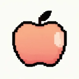 a apple pixel art