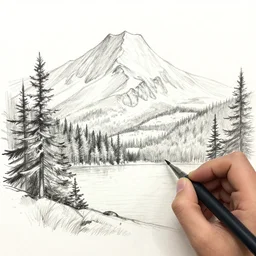 6 th grade sketch, acadia national park