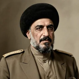 civil war dageurrotype of saddam hussein, realistic,