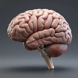 3 d model of anatomically correct human brain, unreal engine, artstation, photorealistic, octane render, scifi