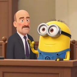saul goodman defending a minion in court