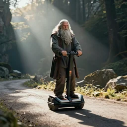 gandalf driving a segway