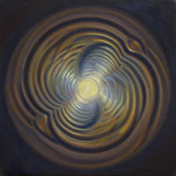 oil painting of optical caustics