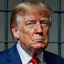 donald trump in prison with the american psycho, high detail, elegant, digital painting, cinematic lighting, vibrant, intricate, textured skin, highly detailed, artstation, sharp, focus, hdr, unreal engine 5, breathtaking ilya kuvshinov, nikolay makovsky