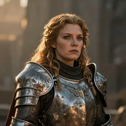 realistic portrait of dwarf queen in armor, atmospheric lighting, painted, intricate, volumetric lighting, beautiful, washed deep colors masterpiece, golden hour, sharp focus, ultra detailed, by Chie Yoshii, Kai Carpenter, Ignacio Fernández Ríos