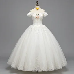 A ball gown inspired by the Pokémon articuno
