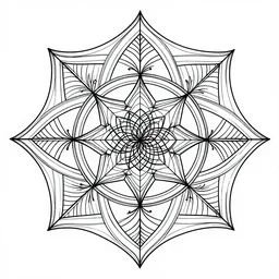 psychedelic plant ritual cymatics highly detailed schematic, black ink line work tattoo pattern