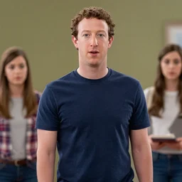 Movie still of Mark Zuckerberg in Mean Girls