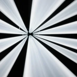 A long glass road suspended in a black void with rows of glowing white portals on either side, the portals lead to other realms; beautiful realistic digital illustration