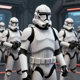 epic intricate digital art of a clone trooper training in a simulation in kamino, clone wars, star wars, fan art, hyperrealist, ultra detailed, sharp focus, polished, consistency, octane, arnold, physical, cinema 4 d, unreal engine 5, visual effects, cinematic, 8 k uhd, highest resolution, photoshop, after effects