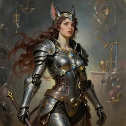 Mystical Anubis, Regal, Realistic, Refined, full portrait of a beautiful female Cyborg Valkyrie Warrior, Detailed Digital Art, Oil Painting, William-Adolphe Bouguereau, Steampunk, Walt Disney (1937), dynamic lighting, very very very very very beautiful, character illustration by François Boucher, Highly Detailed, Cinematic Lighting, Unreal Engine, 8k, HD