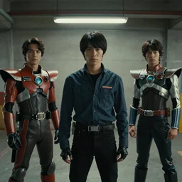 film still from the new live - action netflix movie adaptation,'f - zero'