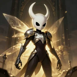 hornet from hollow knight, in the style of dark souls, high detail
