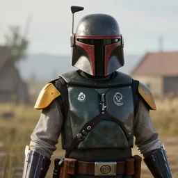 Film still of Boba Fett, from Red Dead Redemption 2 (2018 video game)