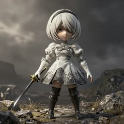 blender render nier automata