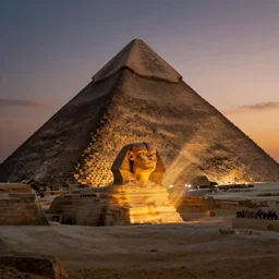 secret chamber in the pyramid at night, egypt, detailed, unreal engine 5, crepuscular rays