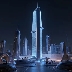 minimalist city lights neon cinematic scifi render of a 3 d sculpt of'tyrell corporation headquarters'military tron john harris subway tunnel hoover dam'aircraft carrier tower'megalithic tower structure city, beeple, halo, star wars, ilm, star citizen, halo, mass effect, high tech industrial, artstation unreal, 4 k, 8 k, hd