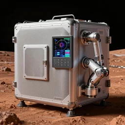 photo of texture of life support system device monitoring system mars station design device robotics, advanced cybernetics,