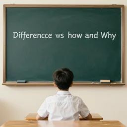 the difference between how and why