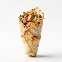 modular shawarma, stylized 3d render, isolated on a pure white background, centered, entire object in frame, sharp focus, soft studio lighting