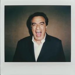 polaroid of danny devito yelling