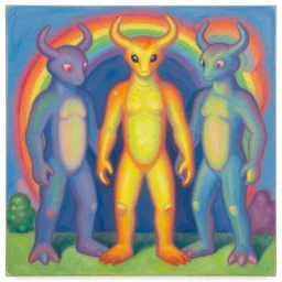 🌈 🕳 detailed 🕳 by shusei nagaoka, david rudnick, airbrush on canvas, pastell colours, cell shaded