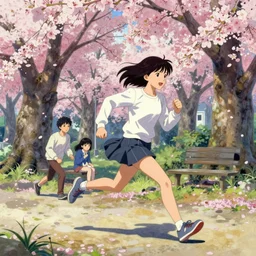 🇯🇵👺♀🏃♀🌸🌸🌸. by satoshi kon, ilya repin, lena aenami, shinji kimura. dof. highly detailed. ambient occlusion