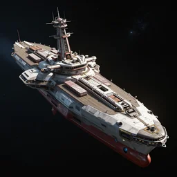 cyberpunk cargo ship strongly resembling industrial spaceship design concept art in space, by david levy, eve online, elite dangerous, artstation, photorealistic, unreal engine 5, 8 k post production, cinematographic, ray tracing, v - ray, octane render, go pro, artstation trending, concept art