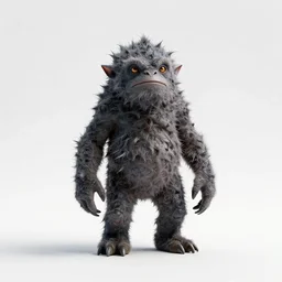 grizzled slime creature, studio photography, full body, standing, isolated on a pure white background, centered, whole figure in frame, sharp focus, studio lighting