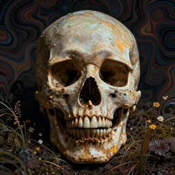 death art psychedelic style
