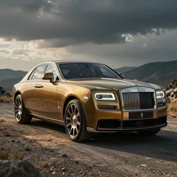 rolls royce ghost in steampunk style