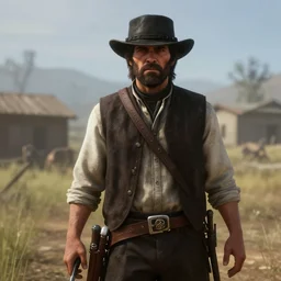 Film still of Obi-Wan Kenobi in Red Dead Redemption 2 (2018 video game)