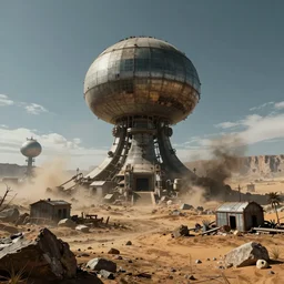 nuclear wasteland, photorealistic, high detail, high definition, 8k,